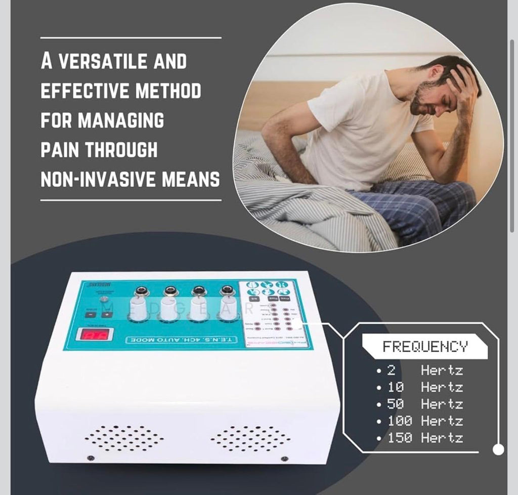 2-Channel TENS + MS Combo Machine – Professional Electrotherapy System